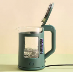 2 Pcs Household Green Stainless Steel Kettle